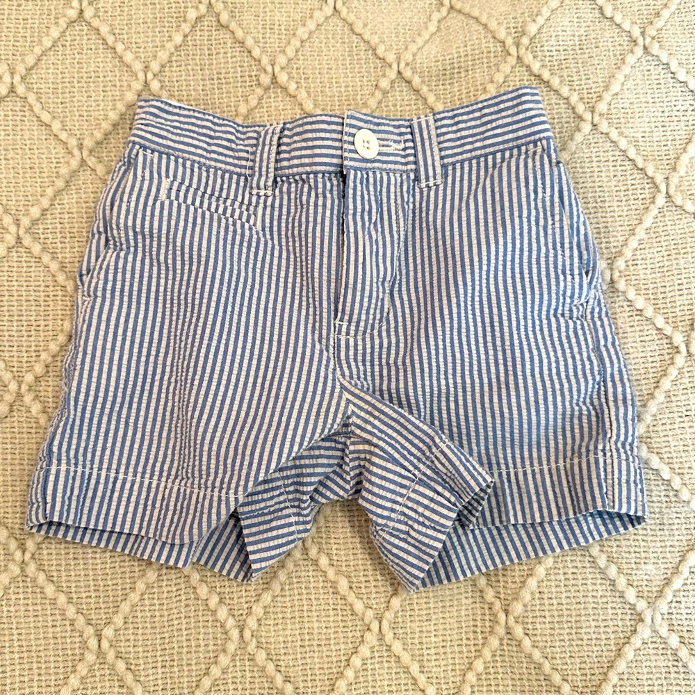 Polo by Ralph Lauren Seersucker boys shorts size 12 m